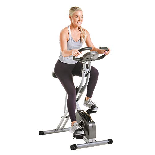 exerpeutic folding magnetic upright bike